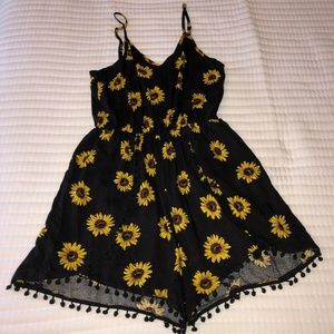 Sunflower romper for summer